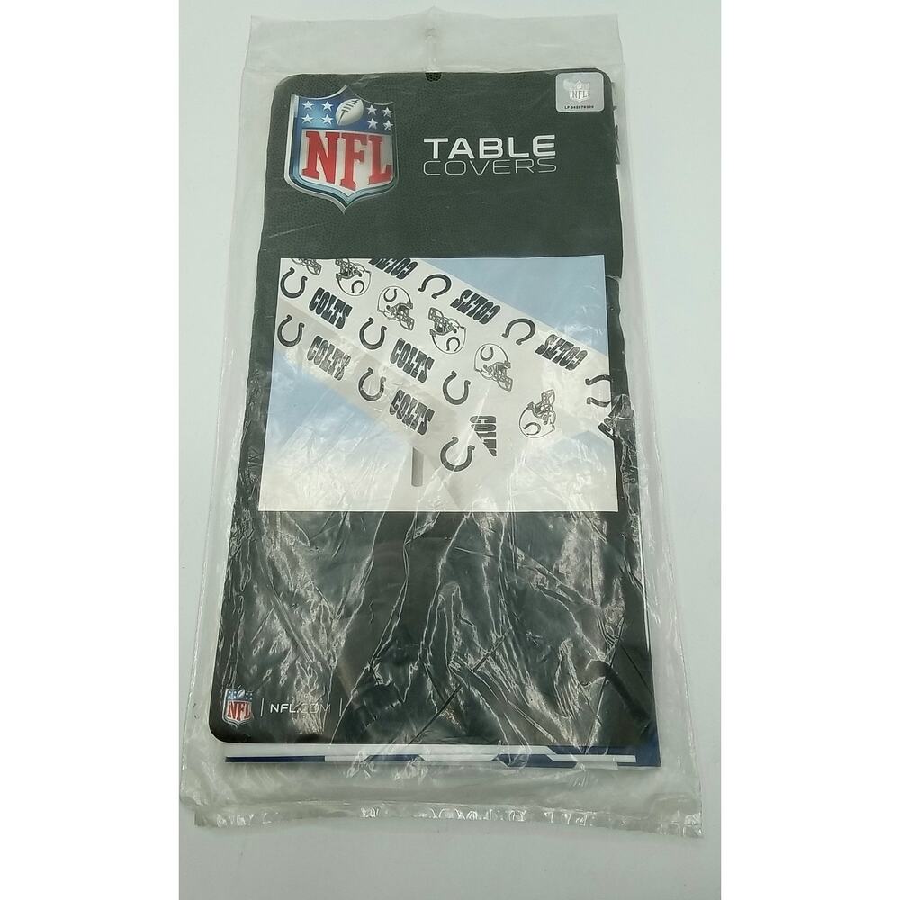 Indianapolis Colts NFL Plastic Table Cover 54 in x 108 in